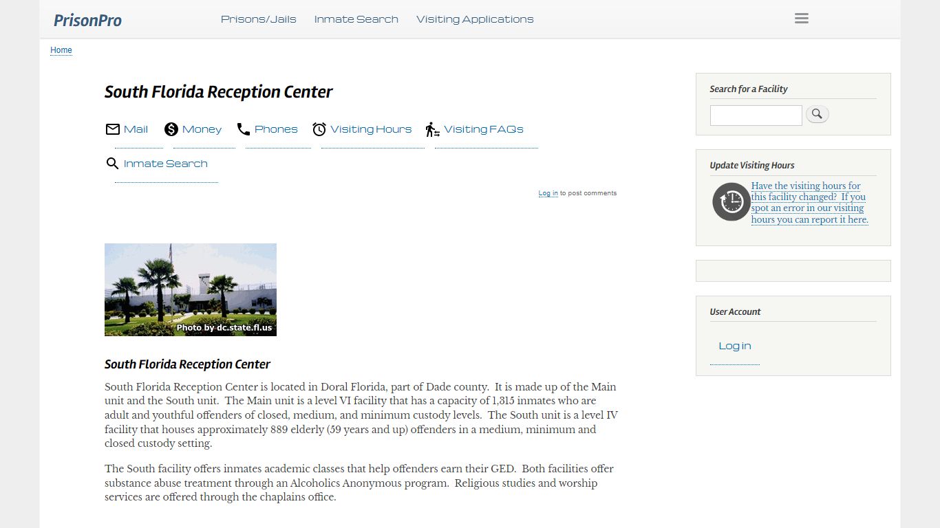 South Florida Reception Center - PrisonPro