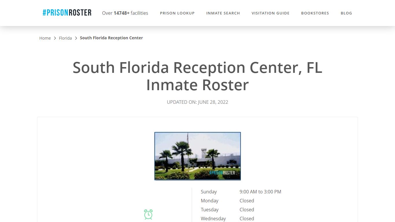 South Florida Reception Center, FL Inmate Roster - Prisonroster